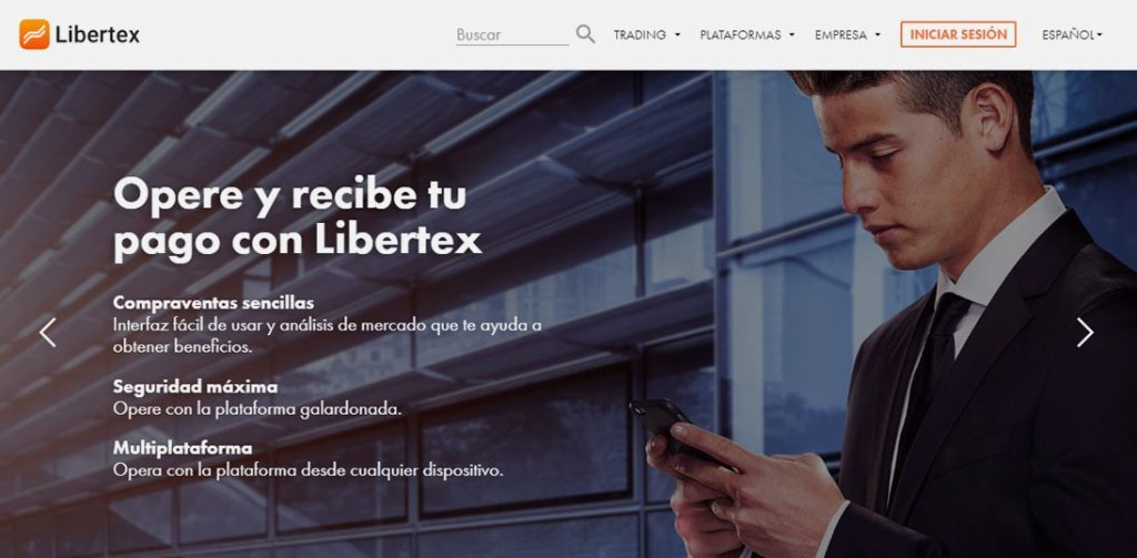 Home del broker online de Forex Libertex